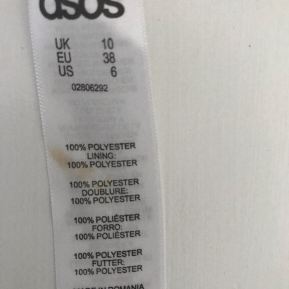 NWOT ASOS pleated midi skirt with lining size 6 - Picture 6 of 6